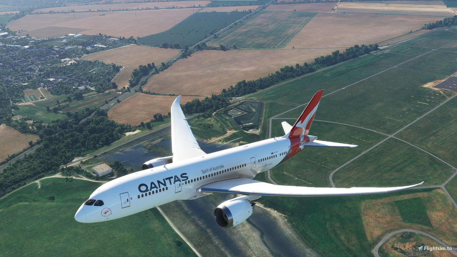 Kuro Boeing 787-8 Qantas VH-ZNA - Image 1