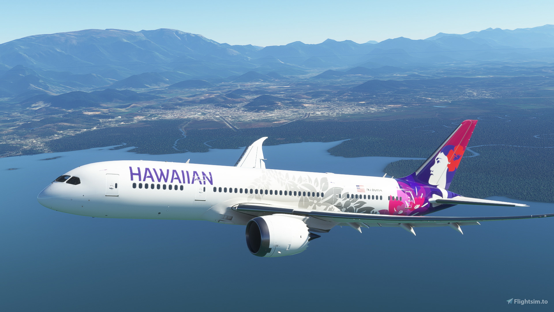Kuro_B787-8 Hawaiian Airlines 8K for Microsoft Flight Simulator | MSFS