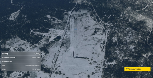 No.63, Landing at Mont Louis La Quillane France LFNQ