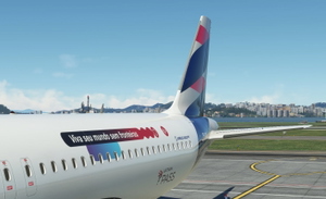 Latam Pass - (PR-XBE) - 8k-resolution - FlyByWire A32NX thumbnail 11