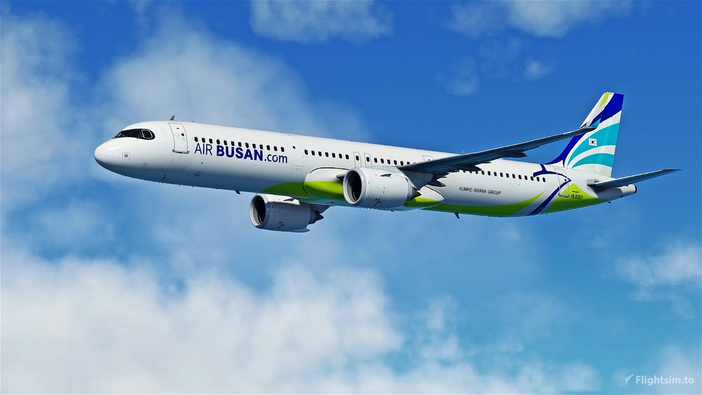 LatinVFR A321neo -LEAP Air Busan 에어부산 HL8357 8K for Microsoft Flight ...
