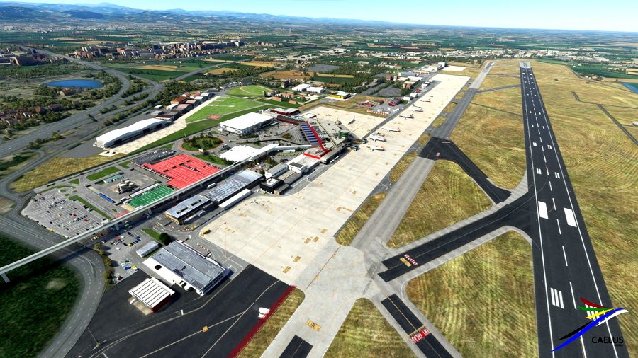 Caelus Aerial LIPE Bologna Guglielmo Marconi Airport for MSFS