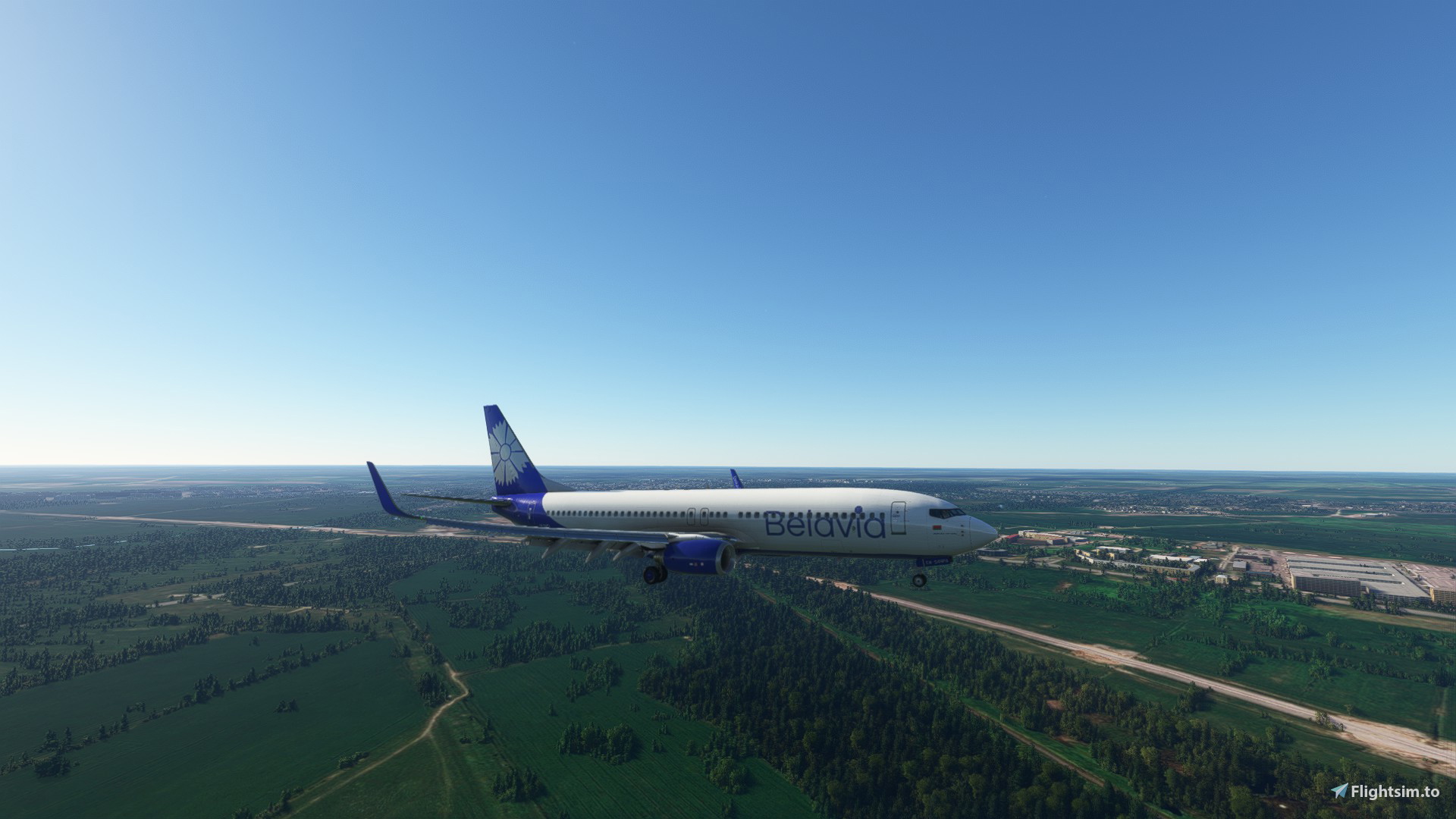 Livery Belavia(new) for PMDG 737-800 - Image 1
