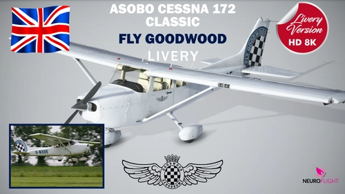 Livery for Asobo Cessna 172 Classic FLY GOODWOOD, registration G-NXOE [8K]