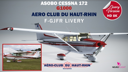 Livery for Asobo Cessna G1000 Aero-Club du Haut-Rhin, registration F-GJFR -8K (Request)