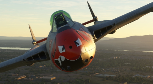 Livery Repaint for Swissmilsim DE HAVILLAND VAMPIRE DH-100: Canadian