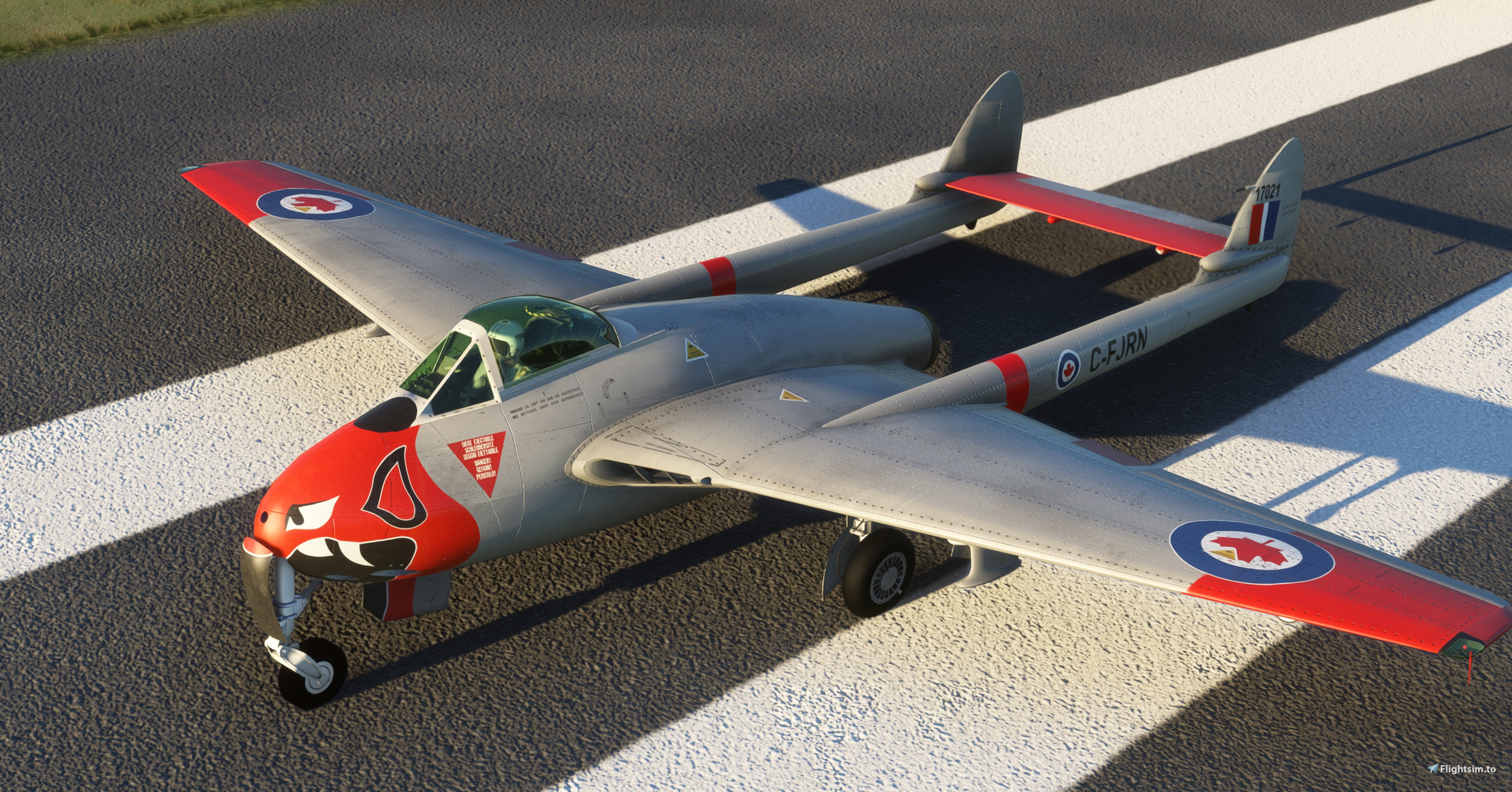 Livery Repaint for Swissmilsim DE HAVILLAND VAMPIRE DH-100: Canadian ...