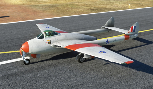 Livery Repaint for Swissmilsim DE HAVILLAND VAMPIRE DH-100: SAAF