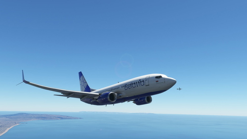 Livery (Split Scimitar)Belavia New for PMDG 737-700 