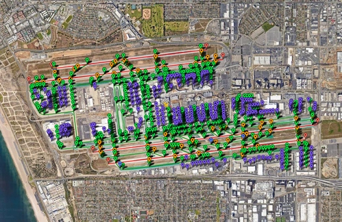 Los Angeles International Airport (KLAX) PIlot2ATC Gates and Taxiways