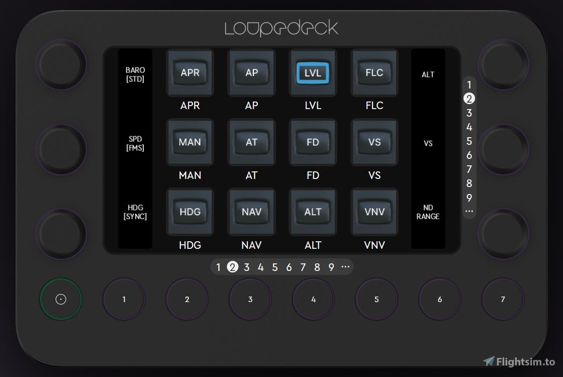 Loupedeck Live SF50 Vision Jet G2 (Spad required) for Microsoft Flight Simulator MSFS