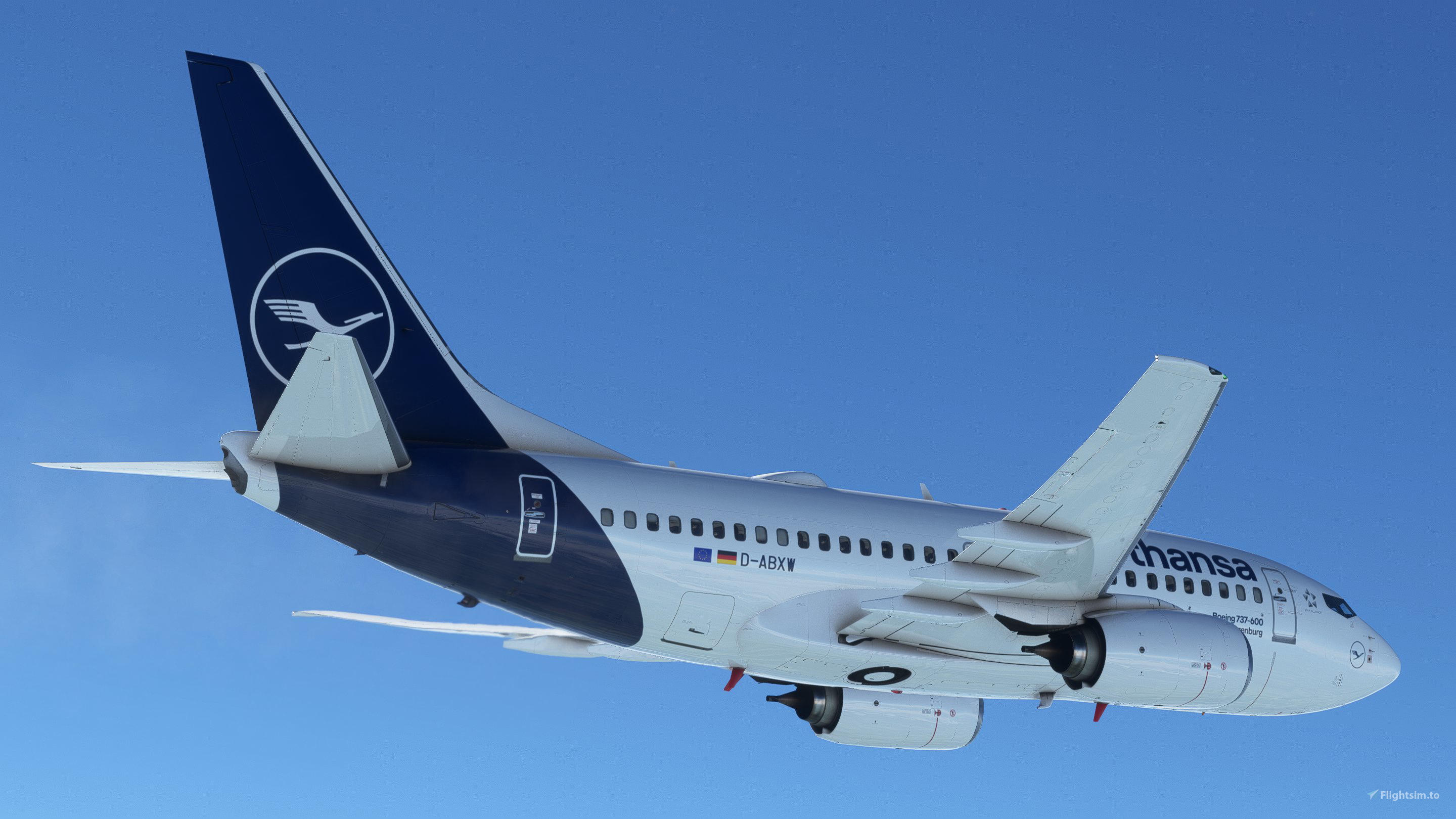 Lufthansa 737-600 D-ABXW Großkrotzenburg for Microsoft Flight