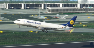 Lufthansa Cargo "1980 livery" PMDG B737-800BCF thumbnail 5