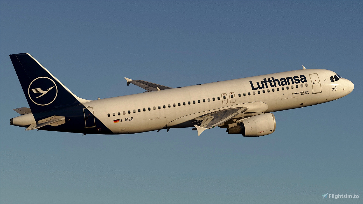 Lufthansa (NEW LIVERY) - D-AIZE I Fenix A320 I 8K for Microsoft