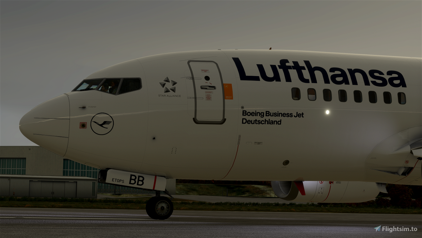 Lufthansa Private Jet 737-BBJ1 D-AWBB Deutschland for Microsoft Flight  Simulator