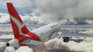 LVFR A318-111CEO QANTASLINK 2016 Silver Roo Livery (Fictional) thumbnail 8