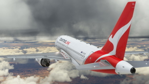 LVFR A318-111CEO QANTASLINK 2016 Silver Roo Livery (Fictional) thumbnail 9