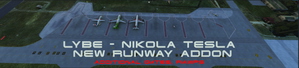 LYBE - Nikola Tesla - Belgrade, Serbia -2 runways addon scenery v002.0 thumbnail 6