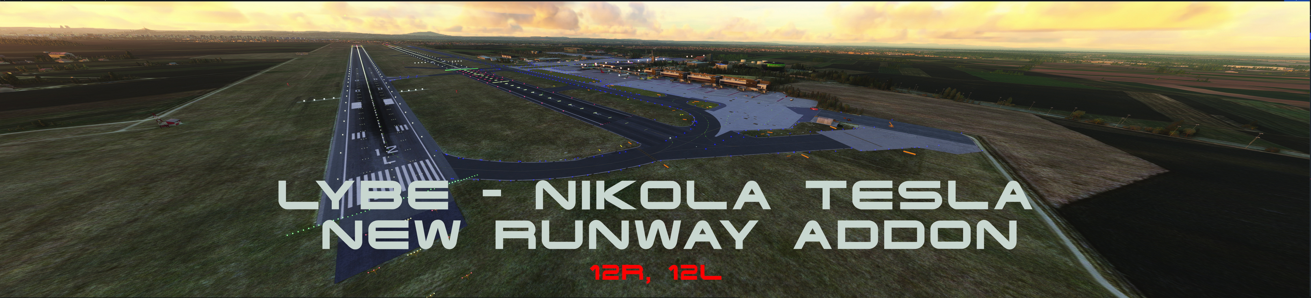 LYBE - Nikola Tesla - Belgrade, Serbia -2 runways addon scenery v002.0 - Image 1