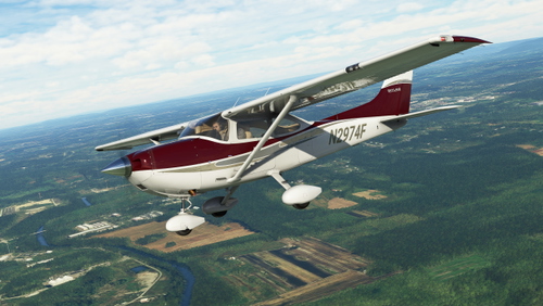 Maroon Gold Livery for Carenado C182T Skylane