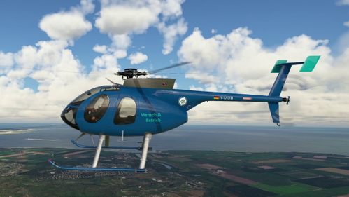 Mensch & Betrieb - COWANSIM 500E Helicopter - Liverie