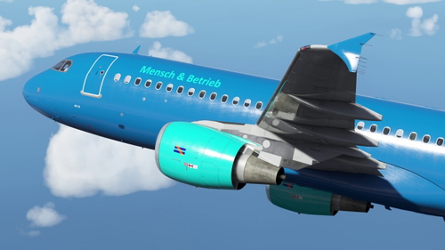 Mensch & Betrieb - Fenix A320 Liverie for Block 2 (just IAE Engines)