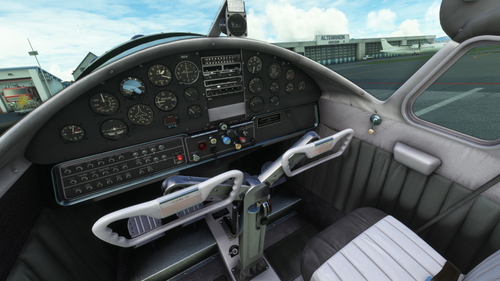 Microsoft/Carenado Cessna C195 Businessliner - Grey Interior