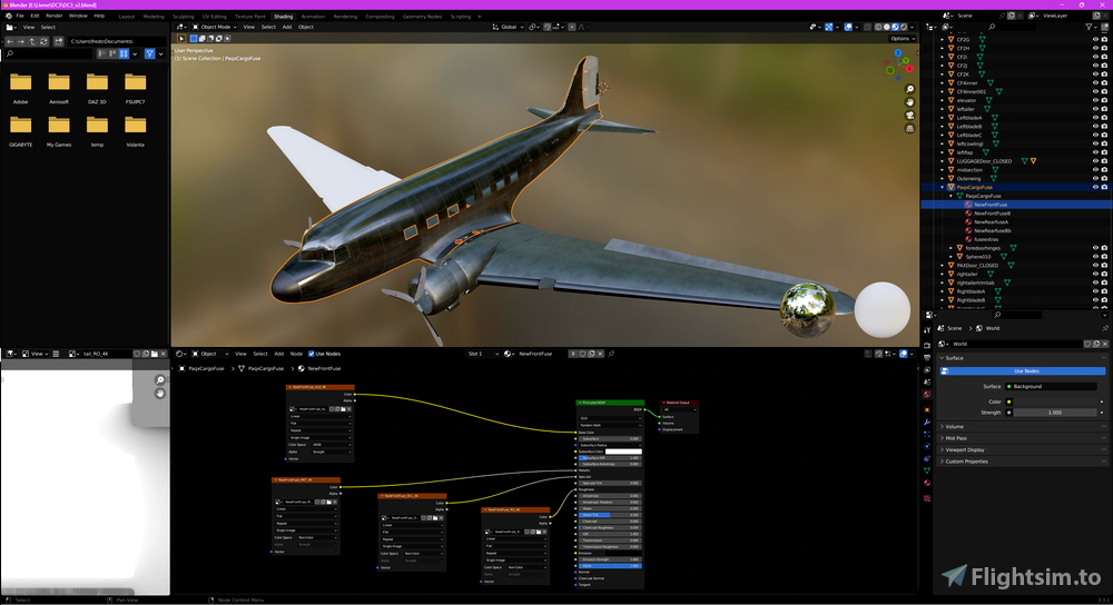 Microsoft - DC3 - Paintkit and texture files for Microsoft Flight ...