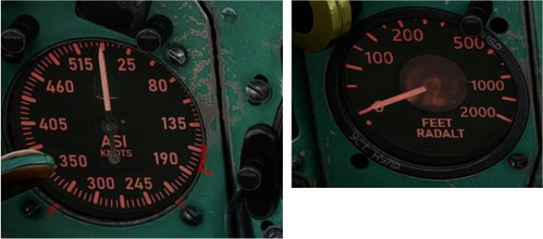 Mig-21 Knots and Feet cockpit