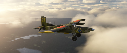 Milviz/Blackbird Pilatus PC-6 Turbo Porter M90 Swedish Air Force