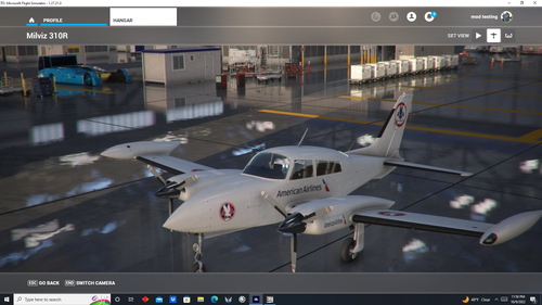 Milviz Cessna 310R American Airlines