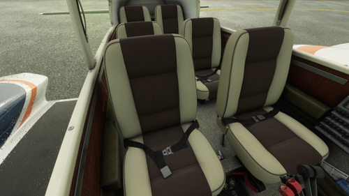 Milviz Cessna 310R - Original seats CLEANED