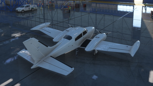 Milviz Cessna C310R White Livery