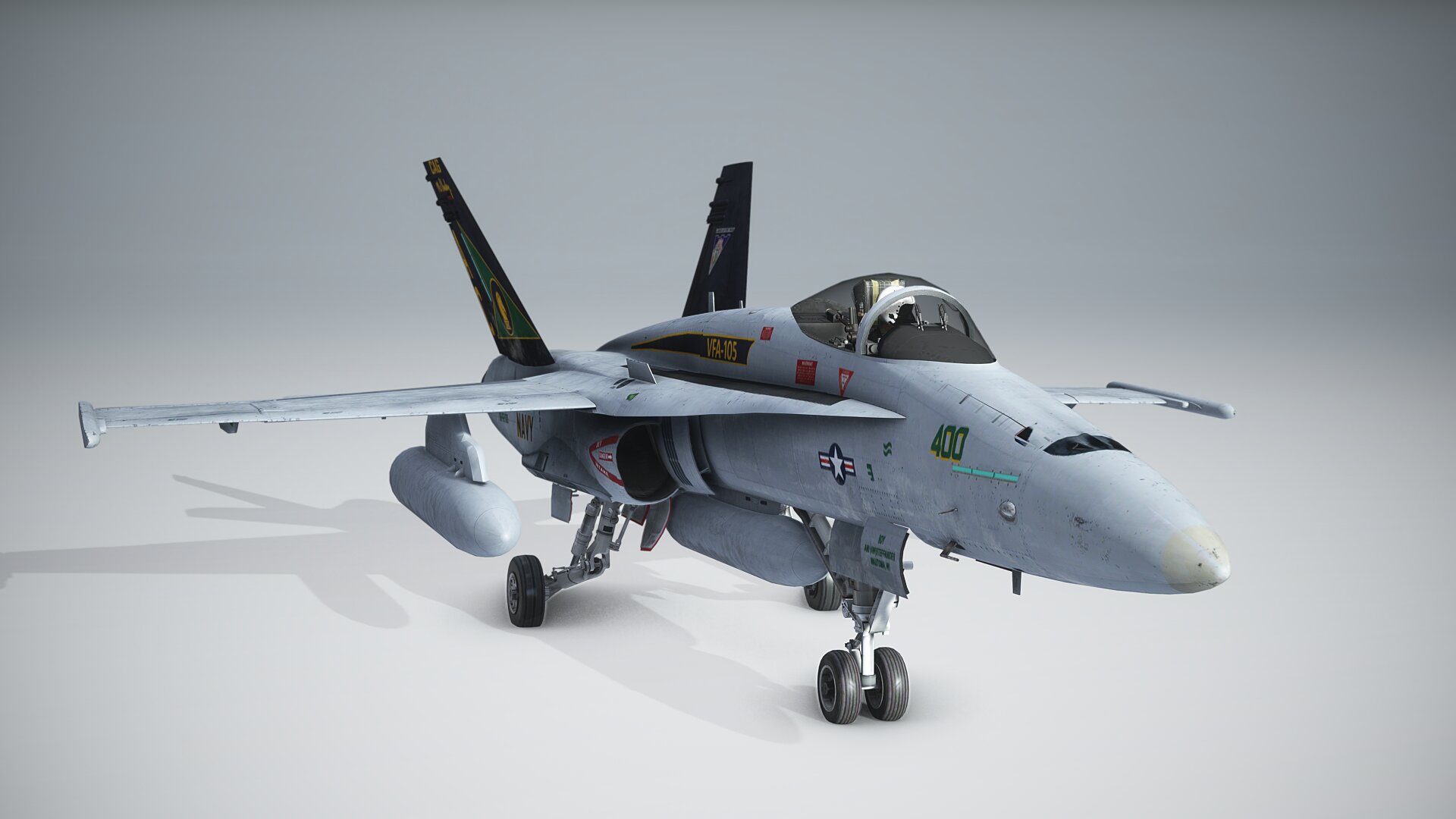 米海軍 VFA-105 Gunslingers チャレンジ MSFS F/A-18C VFA-105 Gunslingers CAG - Aircraft Liveries for MSFS