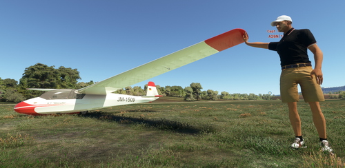 MSFS glider animations for the Schleicher K7