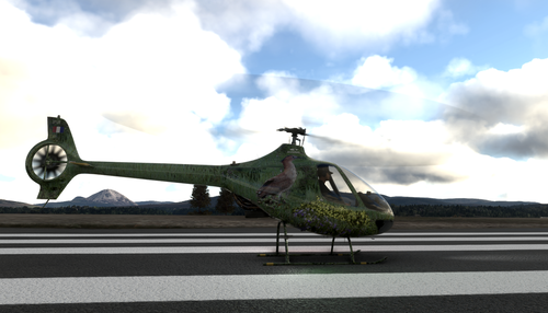 MSFS Stock ASOBO Cabri G2 Green Forest Repaint