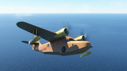 MSFT Stock G-21 Goose, Real wood livery