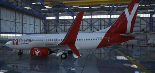 MyAir PMDG B737-700 RED livery