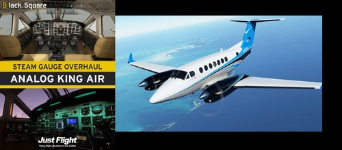 N345PR for Black Square Analog King Air