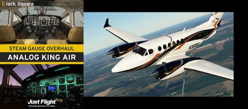 N360KA for Black Square Analog King Air