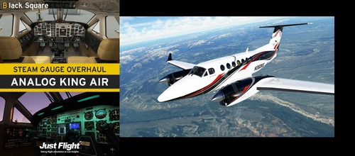 N360KG for Black Square Analog King Air