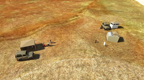 Namibia, Hartmann's Valley airstrip FYHV