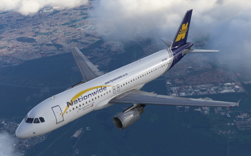 Nationwide Airlines Fenix Airbus A320 ZS-NUG Old Livery Fictional Block 2