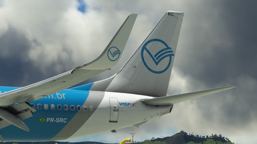 BLUE VASP Viação Aérea São Paulo - (PR-SRC) - 8k-resolution - PMDG 737-800