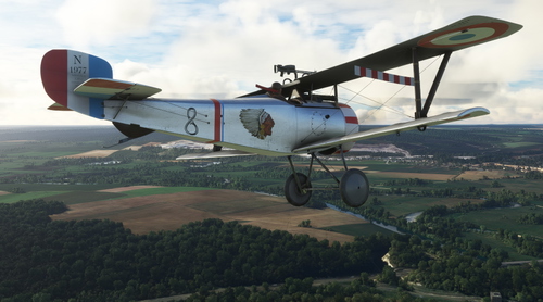 Nieuport 17 G-BWMJ Lafayette Sqn #8