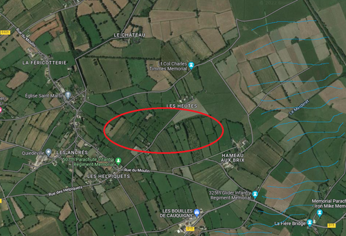 OVERLORD/ Operation BOSTON.  5 - 6 June 1944. Parachuting of the 2 Bn, 507 PIR, 82nd airborne.