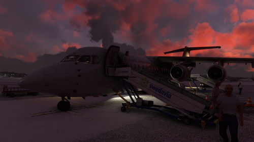 Orbx ESSB GSX profile (BAE 146-300/RJ100)