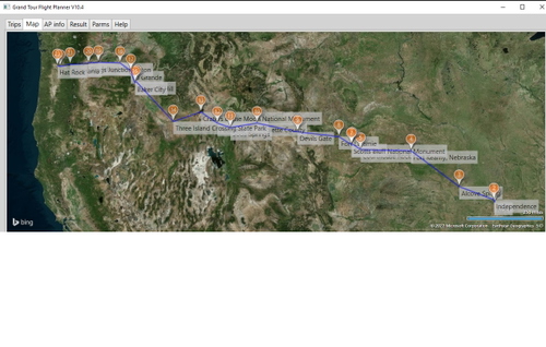 Oregon Trail Flight Plan