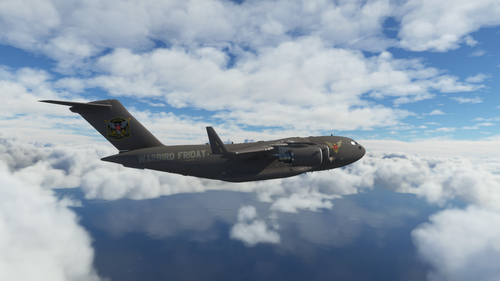 Outcasts Warbird Friday Livery for the Boeing C-17 Globemaster III
