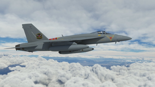 Outcasts Warbird Friday Livery for the F/A-18E Super Warrior mod